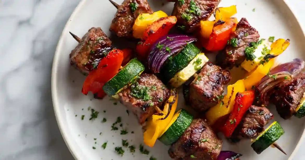Kesän mehukkaat naudanlihavartaat airfryerissa – helppoa grillitunnelmaa ilman grilliä Naudanlihavartaat Airfryerissa