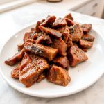 Airfryer beef jerky, herkullista ja rapeaa suolapähkinää