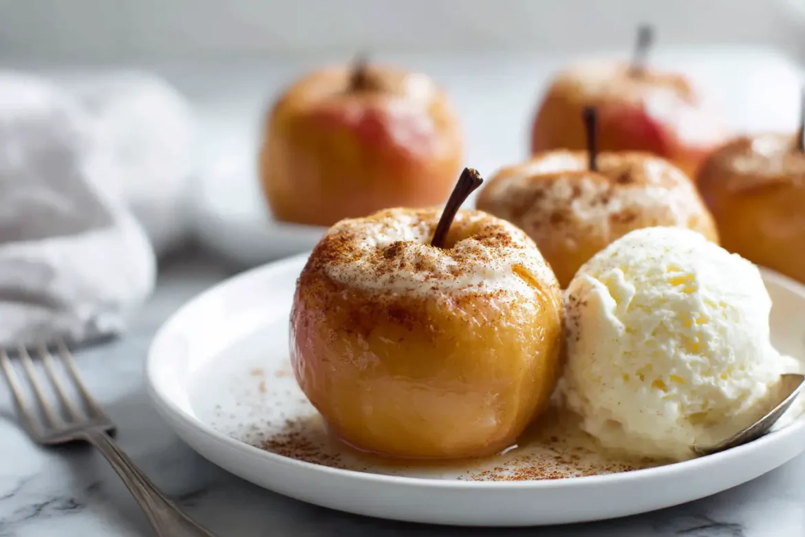 Irresistible airfryer glögi-omenat jälkiruokana, kypsennetty makeaksi ja mausteiseksi