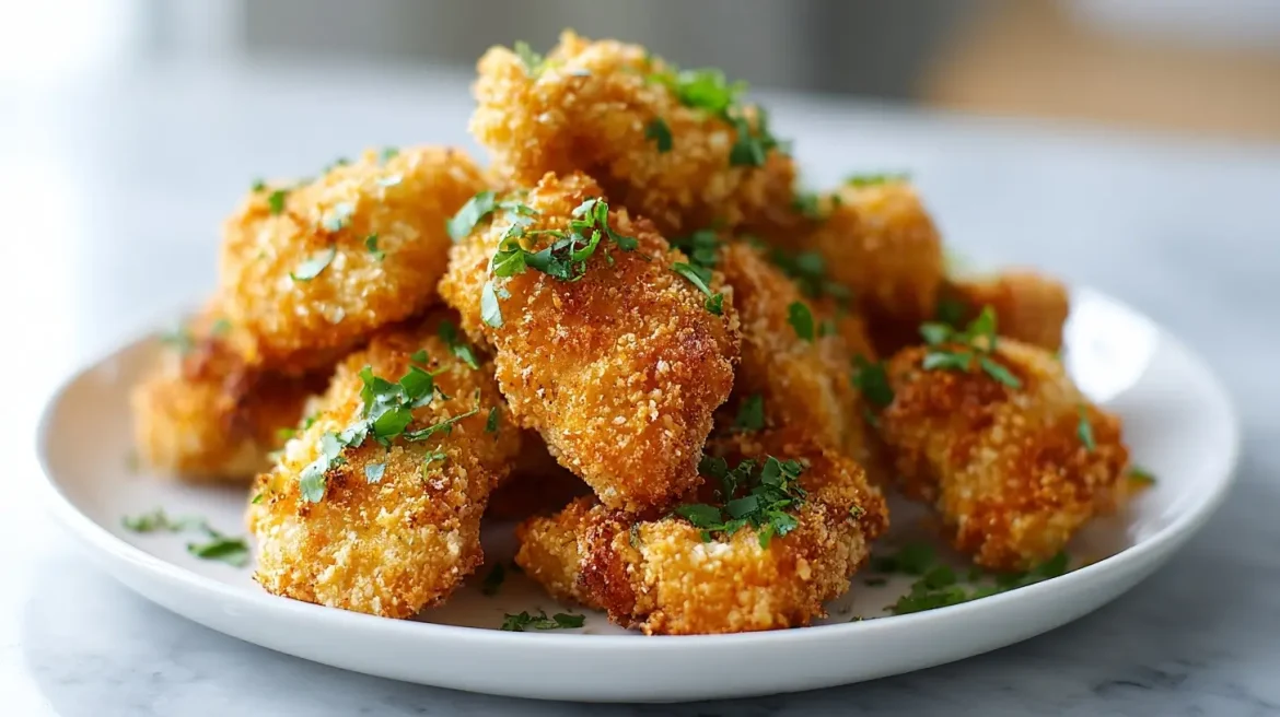 Leivitetty kana airfryerissa, rapea pinta ja mehevä sisus