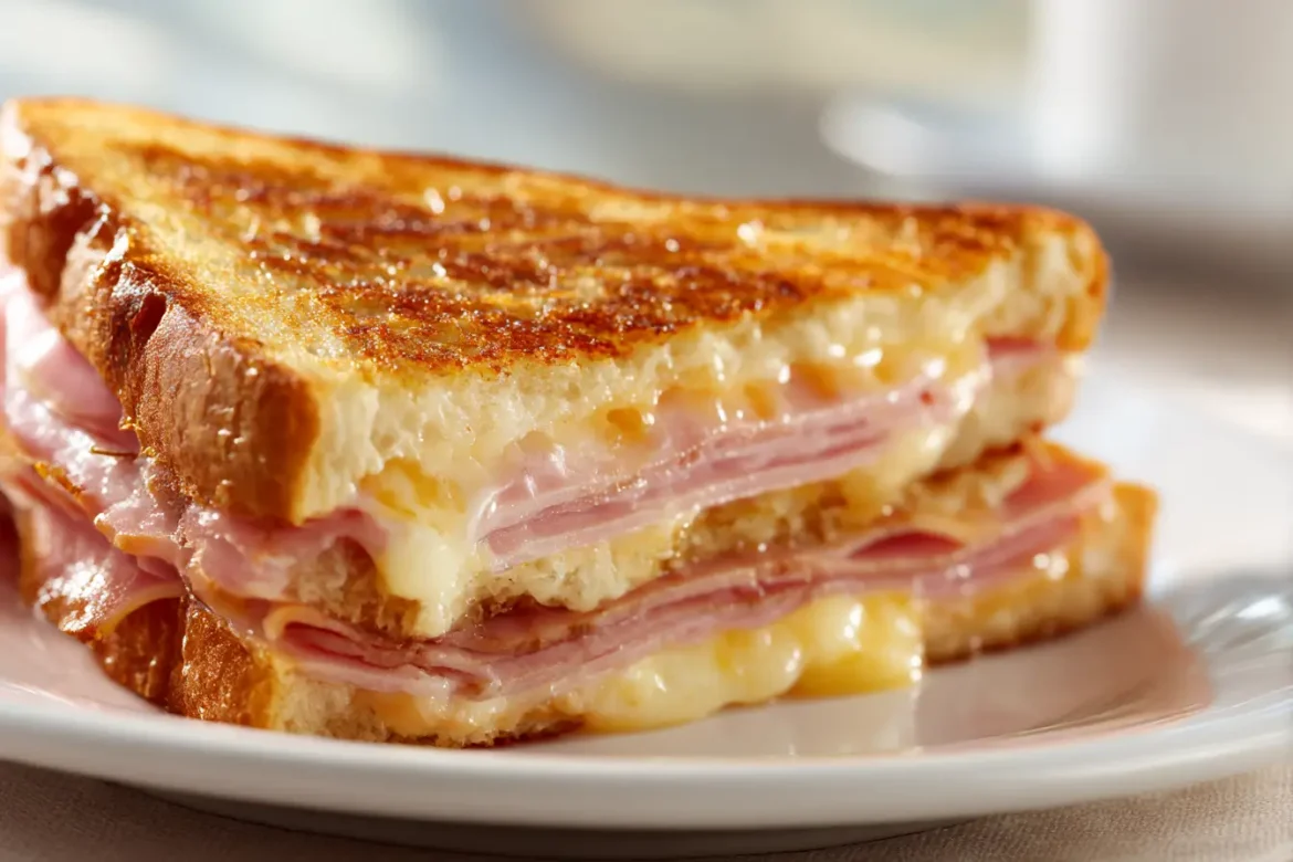 Ihana airfryer palvikinkun ja juuston voileipä, joka on täydellisen rapea ja maukas.