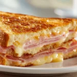 Ihana airfryer palvikinkun ja juuston voileipä, joka on täydellisen rapea ja maukas.