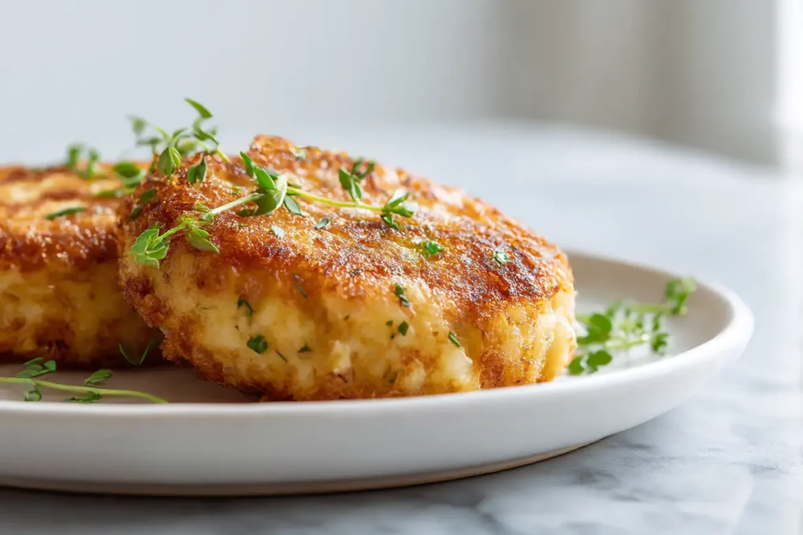 Ilman ylimääräistä rasvaa valmistettua perunasoseukkokakkua airfryerissa, herkullinen ja kermainen.