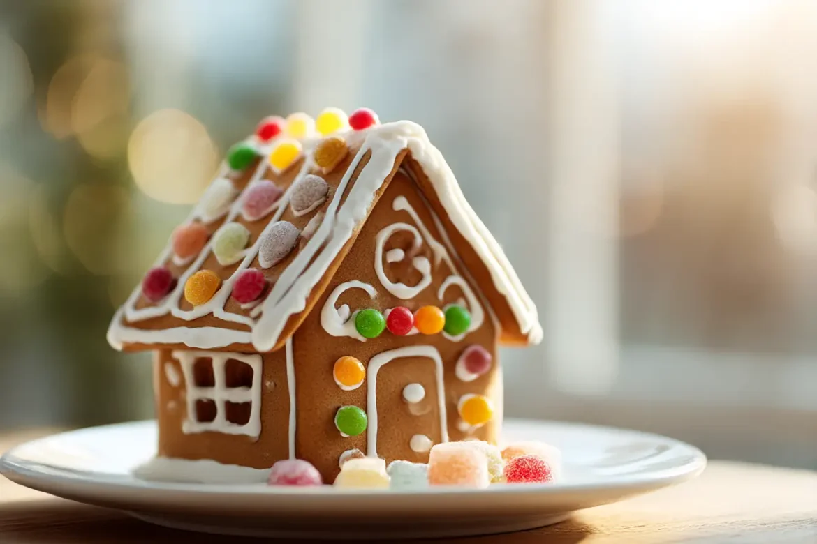 Airfryer piparkakkutalo, herkullisen koristeellinen ja maukas