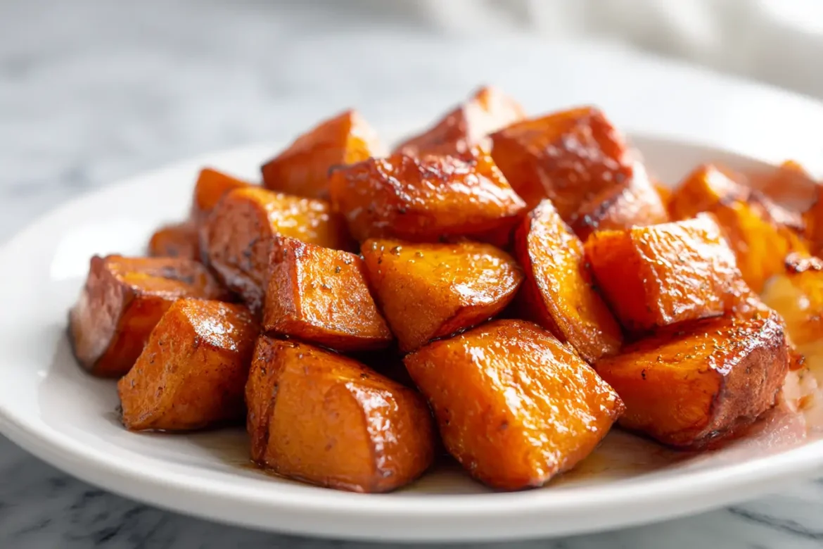 Rapeat sötpotatiset airfryerissa, herkullinen ja kullanruskea pinta