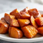 Rapeat sötpotatiset airfryerissa, herkullinen ja kullanruskea pinta