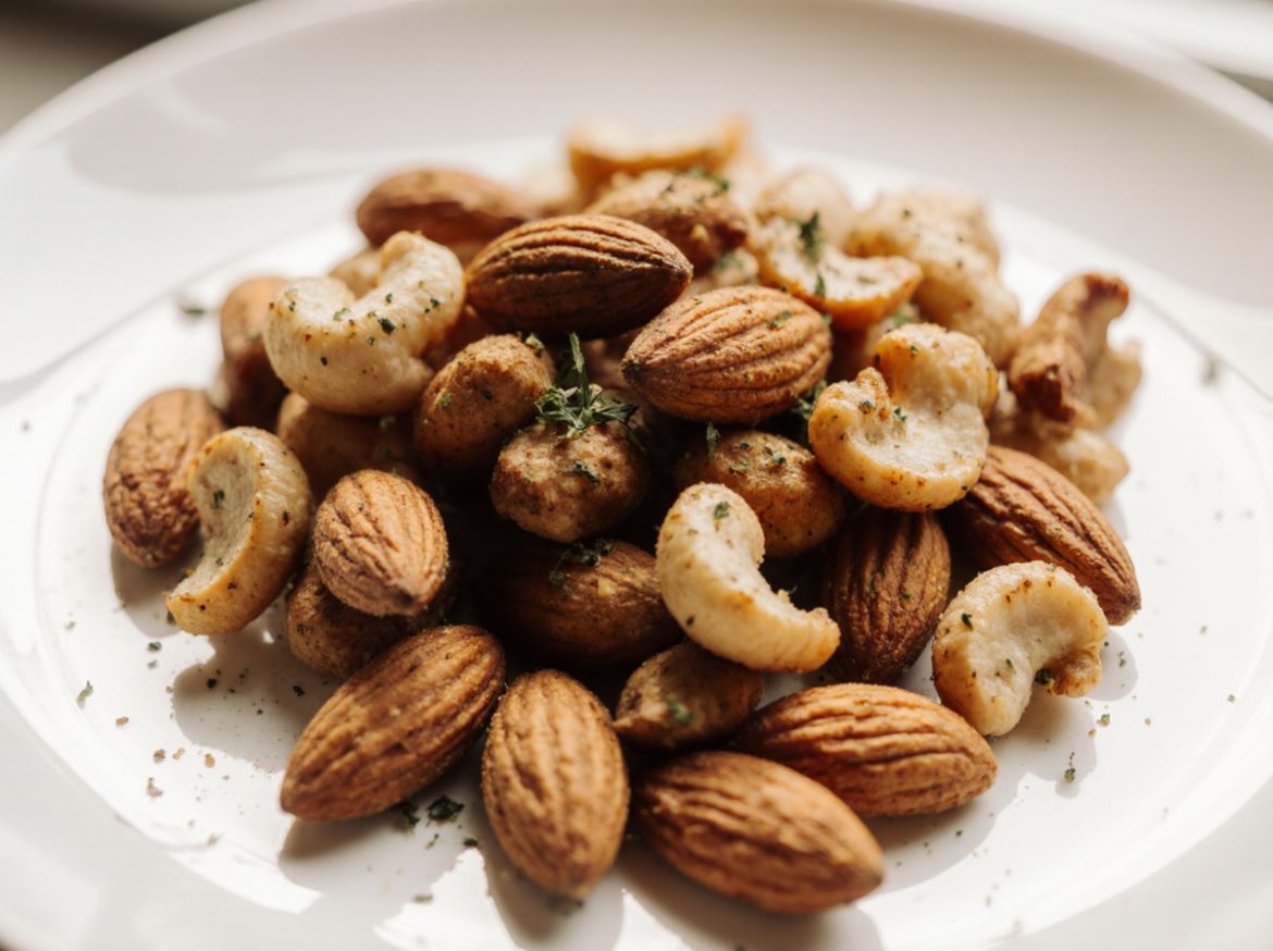 Ilmafriteeratut suolaiset pähkinät Cookeolla, herkulliset ja rapeat