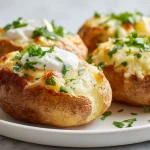 Täytetyt perunat airfryerissa, herkullinen täyte ja ihanan rapea pinta