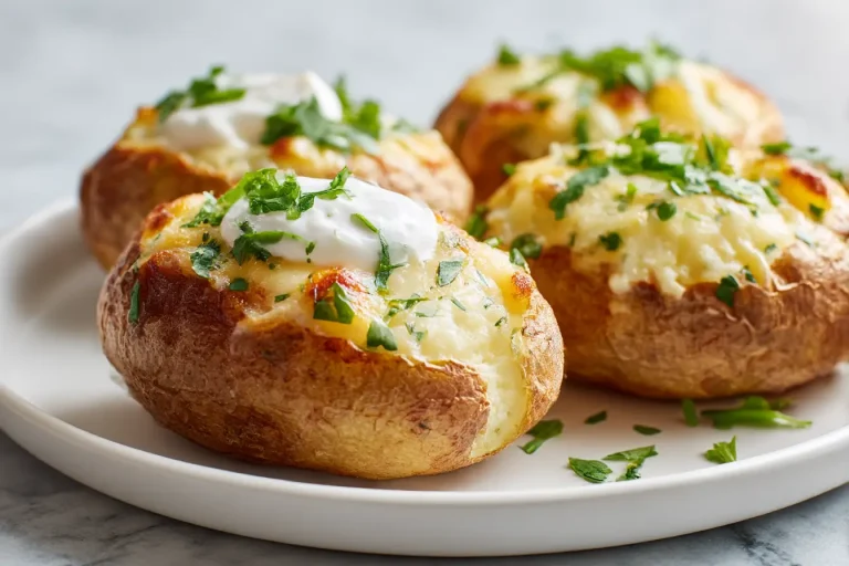 Täytetyt perunat airfryerissa, herkullinen täyte ja ihanan rapea pinta