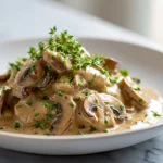 Uudenvuoden sienikastike airfryerissa, herkullinen ja täyteläinen maku.