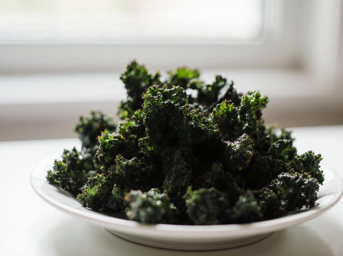 Lehtikaalisipsit Airfryer, rapeat ja terveelliset naposteltavat