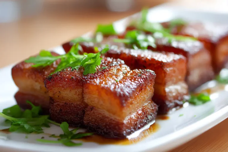 Airfryer Crispy Pork Belly Rapeaa porsaan koipaa airfryerissa, kauniisti paistunut ja mehevän herkullinen