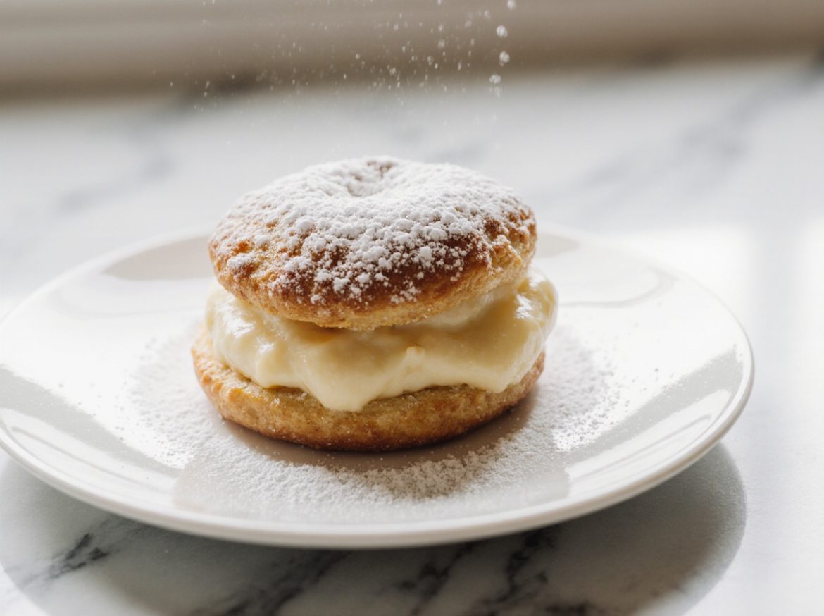 Voisilmäpulla airfryerin avulla, herkullinen ja pehmeä leivonnainen.