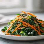 Värikäs kaali-porkkanasalaatti airfryerissa, täynnä makua ja ravinteita.