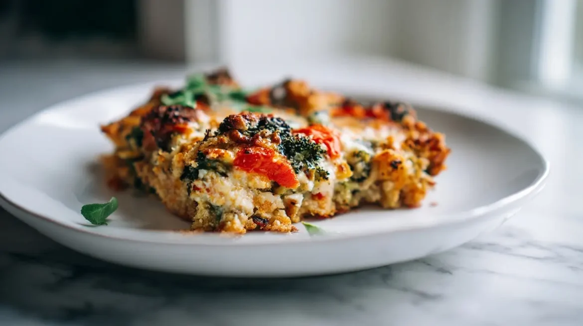 Kermakiusaus kasviksilla airfryerissa, täynnä makua ja väriä