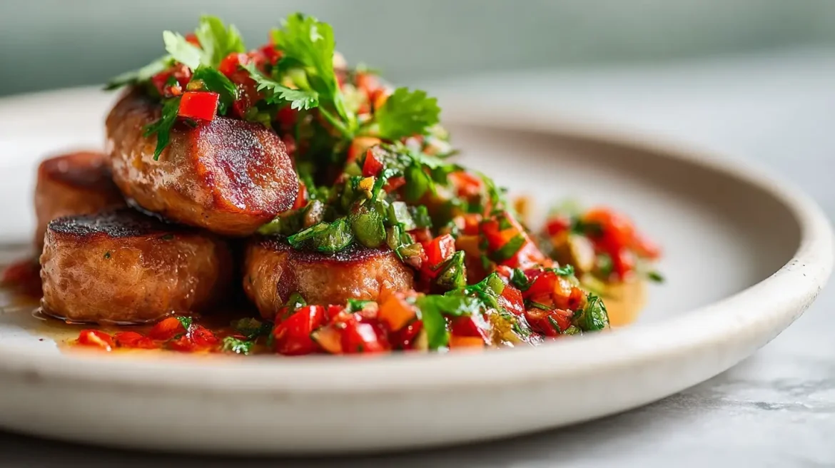 Ilmafriteerattu lohikiusaus, herkullinen ja makoisa vaihtoehto perinteiselle uunihyvitylle.