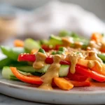 Maukas maapähkinäkastike airfryerissa, täydellinen lisä ruokiisi.