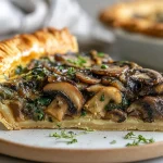 Metsäsienipiirakka airfryerissa, herkullinen ja rapea