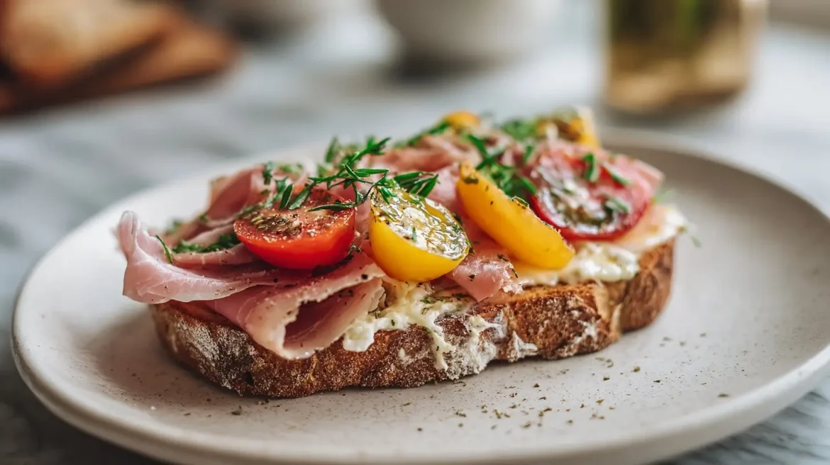Maukas palvikinkkuleipä airfryerissa, täydellinen paistopinta ja herkullinen täyte.