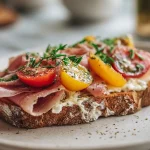 Maukas palvikinkkuleipä airfryerissa, täydellinen paistopinta ja herkullinen täyte.