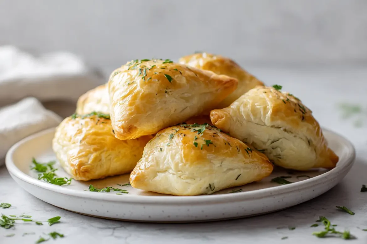 Herkkä parsa-riisipiirakka airfryerissa, kauniit värit ja maukas täyte.