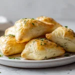 Herkkä parsa-riisipiirakka airfryerissa, kauniit värit ja maukas täyte.