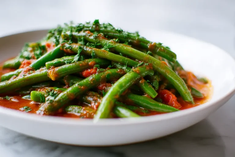 Pavut tomaattikastikkeessa airfryerissa, täynnä makua ja väriä.