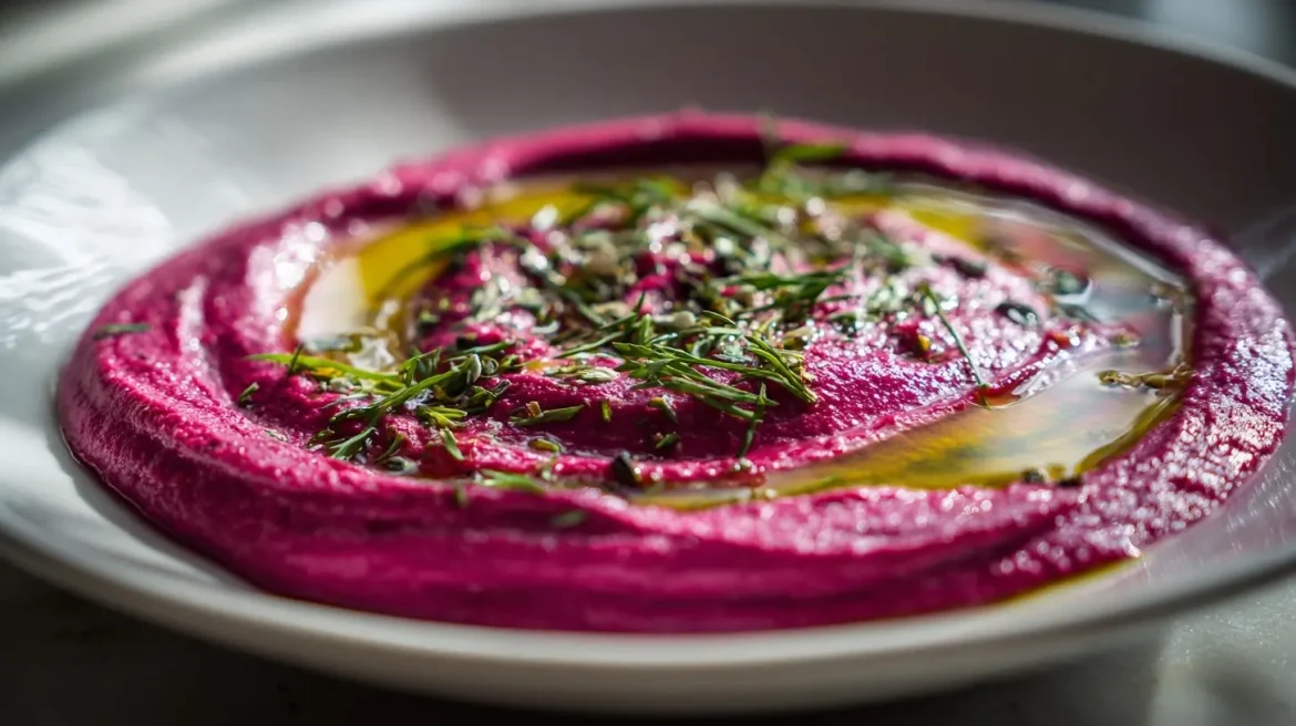 Kermainen punajuurivellike airfryerissa, täynnä makua ja väriä