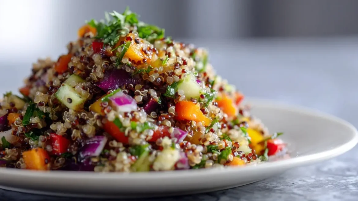 Nämä herkulliset quinoa-palat airfryerissa ovat täydellinen lisuke.