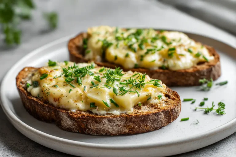 Ruisreikäleipä juustotäytteellä airfryerissa, täyteläisen juuston kera.