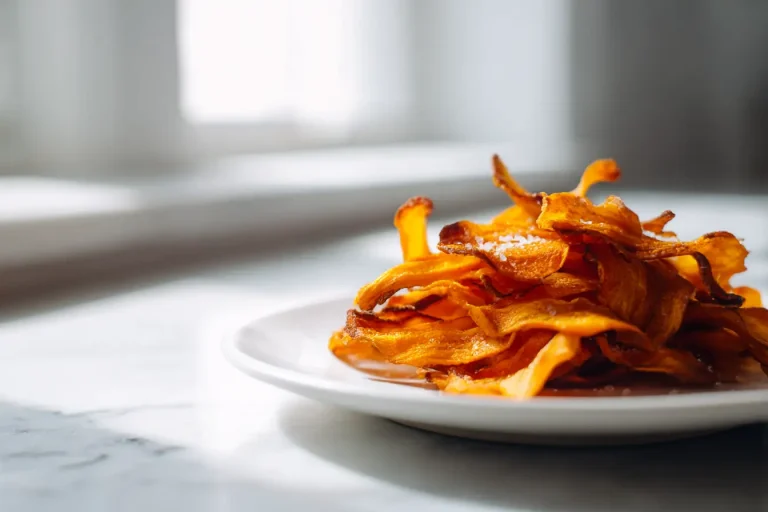 Rapeat porkkanaripsit airfryerissa, täydellinen naposteltava herkku.