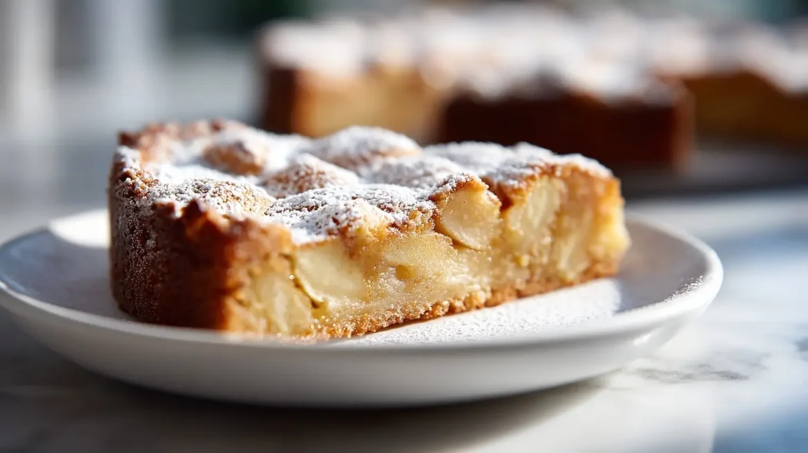 Mehevä omena-inkiväärikakku valmistettuna airfryerissa