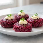 Maukkaita punajuuripihvejä airfryerissa, rapea pinta ja täydellinen maku