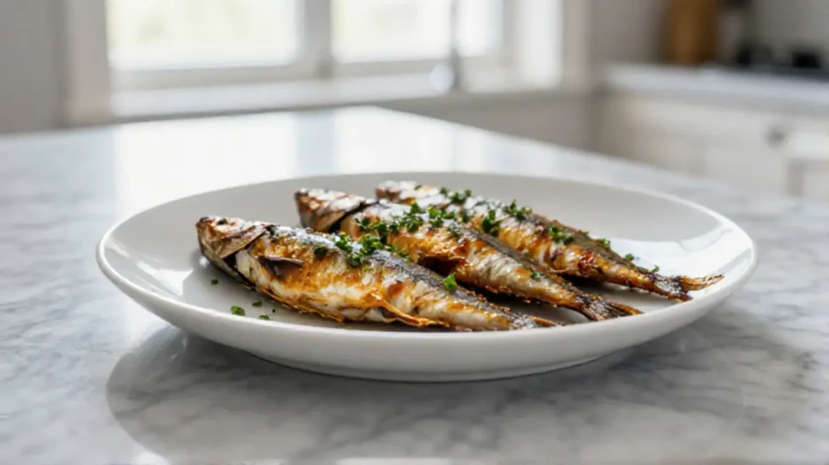 Savustetut silakat airfryerissa, herkullinen maku ja nopea valmistus.