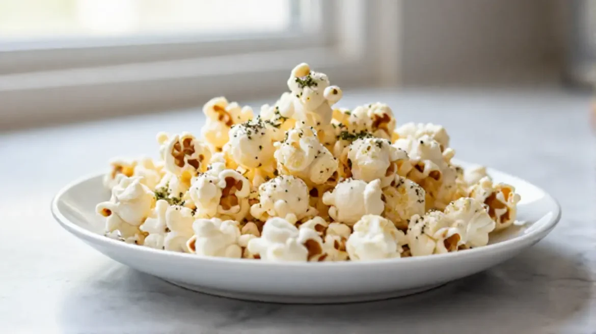 Popcornia airfryerissa, helposti valmistettu rapea herkku.