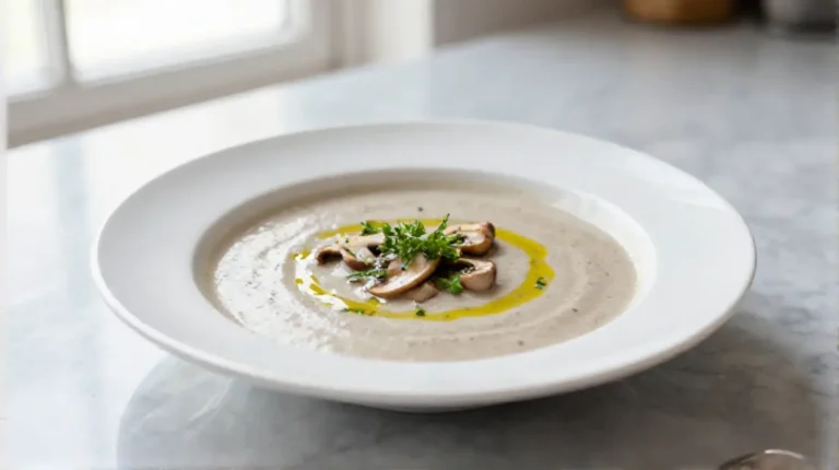 Sienikeitto airfryerissa, täyteläinen maku ja samettinen koostumus