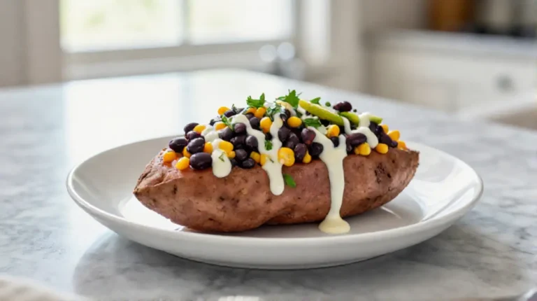 Täytetyt bataatit airfryerissa, herkulliset täytteet ja täydellinen kypsyys.