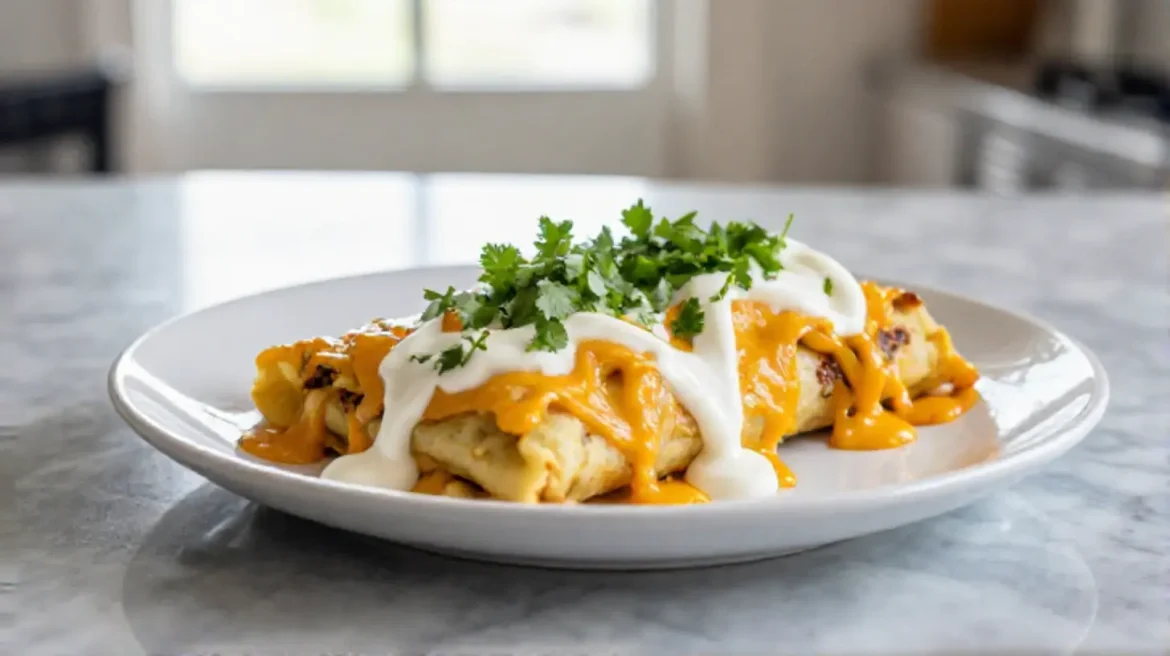 Enchiladas airfryer Maukkaat enchiladas airfryerissa, täynnä herkullista makua ja mehukasta täytettä