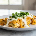 Maukkaat enchiladas airfryerissa, täynnä herkullista makua ja mehukasta täytettä