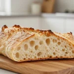 Kuohkea airfryer-ciabatta, joka valmistuu nopeasti ja helposti.