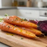 Herkkullinen Airfryer juurespaistos, jossa on runsaasti väriä ja makua.