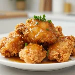Mehevä airfryer-kuha, joka on valmistettu täydellisesti.