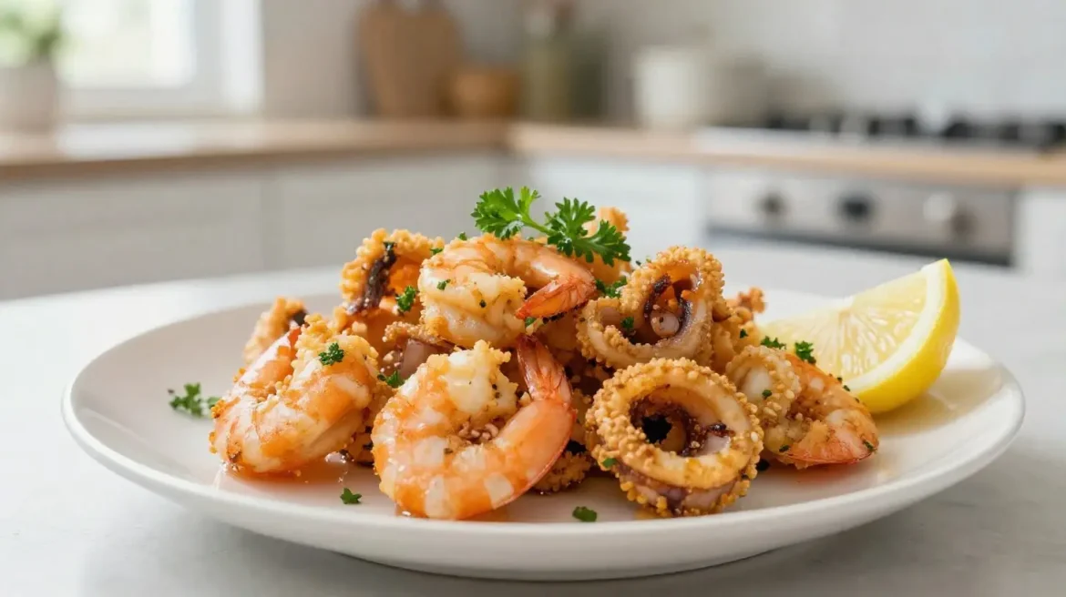 Airfryer merenelävät Maukas airfryer-mereneläväruoka, valmistettu nopeasti ja helposti.