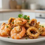 Maukas airfryer-mereneläväruoka, valmistettu nopeasti ja helposti.