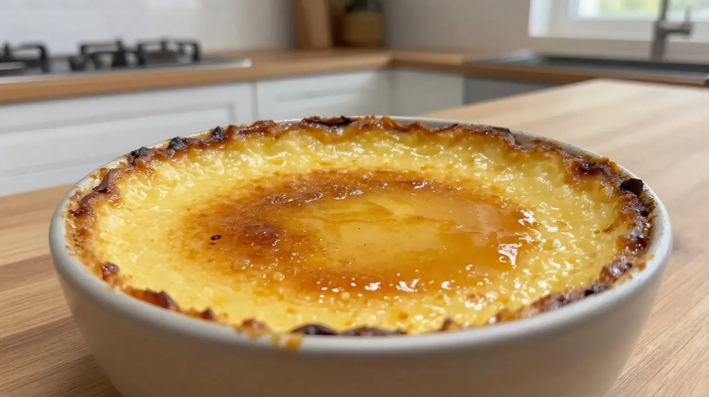 Herkkullinen crème brûlée airfryerissa, täydellinen makean jälkiruoan ystäville.