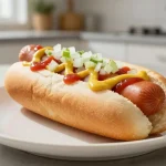 Herkkulöydös: hot dogit airfryerissä, rapeat ja mehevät.