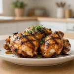 Mehevä Airfryer BBQ kanapannukakku, joka tuo kesän makuja keittiöösi.