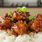 Mehevä airfryer teriyaki kana, joka on täydellinen herkku illalliselle.